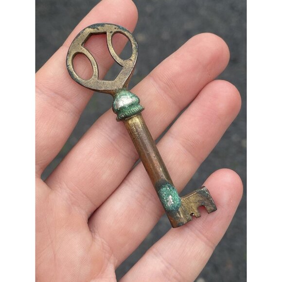 Antique - Vintage 20th C. Brunswick Phonograph Skeleton Barrel Key Collectible - Picture 4 of 9